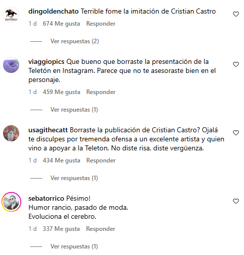 Comentarios negativos a Stefan Kramer por su rutina