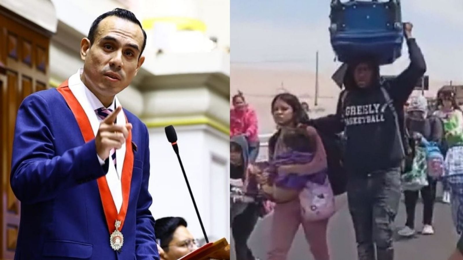 Presidente de Perú exige cumplimiento del estado de emergencia tras ingreso de decenas de migrantes ilegales desde Chile