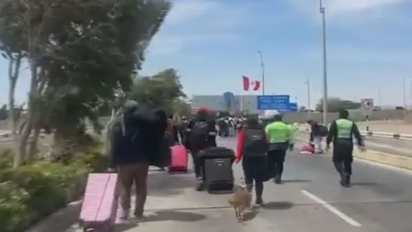 Migrantes em frontera Chile - Perú