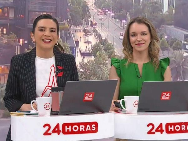 Carla Zunino y Valentina Reyes en 24 Horas Tu Mañana.