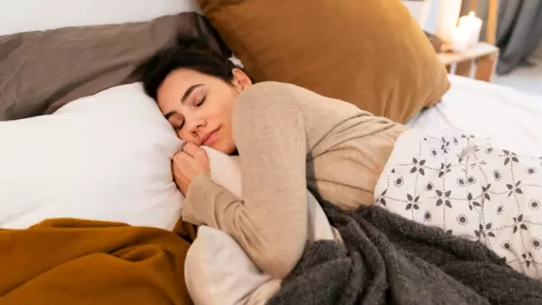 Persona durmiendo. Foto referencial.