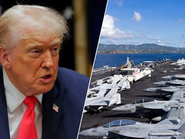 Donald Trump, US Navy en camino a Venezuela