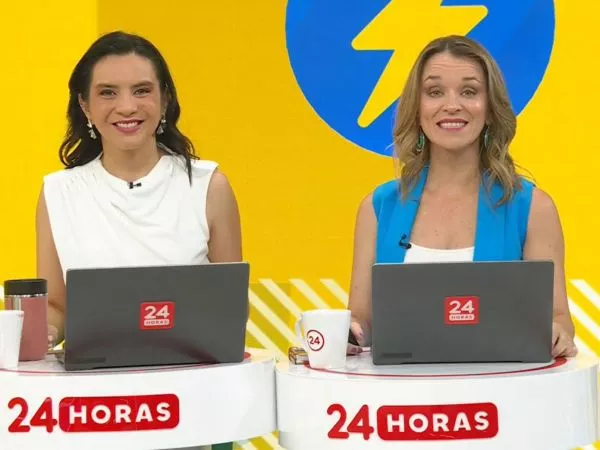 Carla Zunino y Valentina Reyes en 24 Horas Tu Mañana.