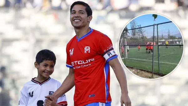 Matías Fernández y su hijo Ángel