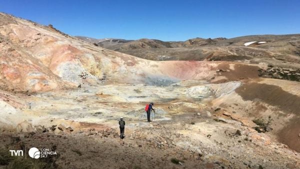 Estudio de zonas volcánicas del sur de Chile.