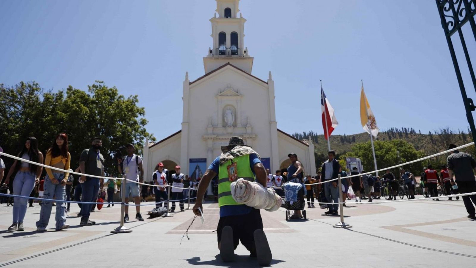 Peregrinación a Lo Vásquez por Ruta 68