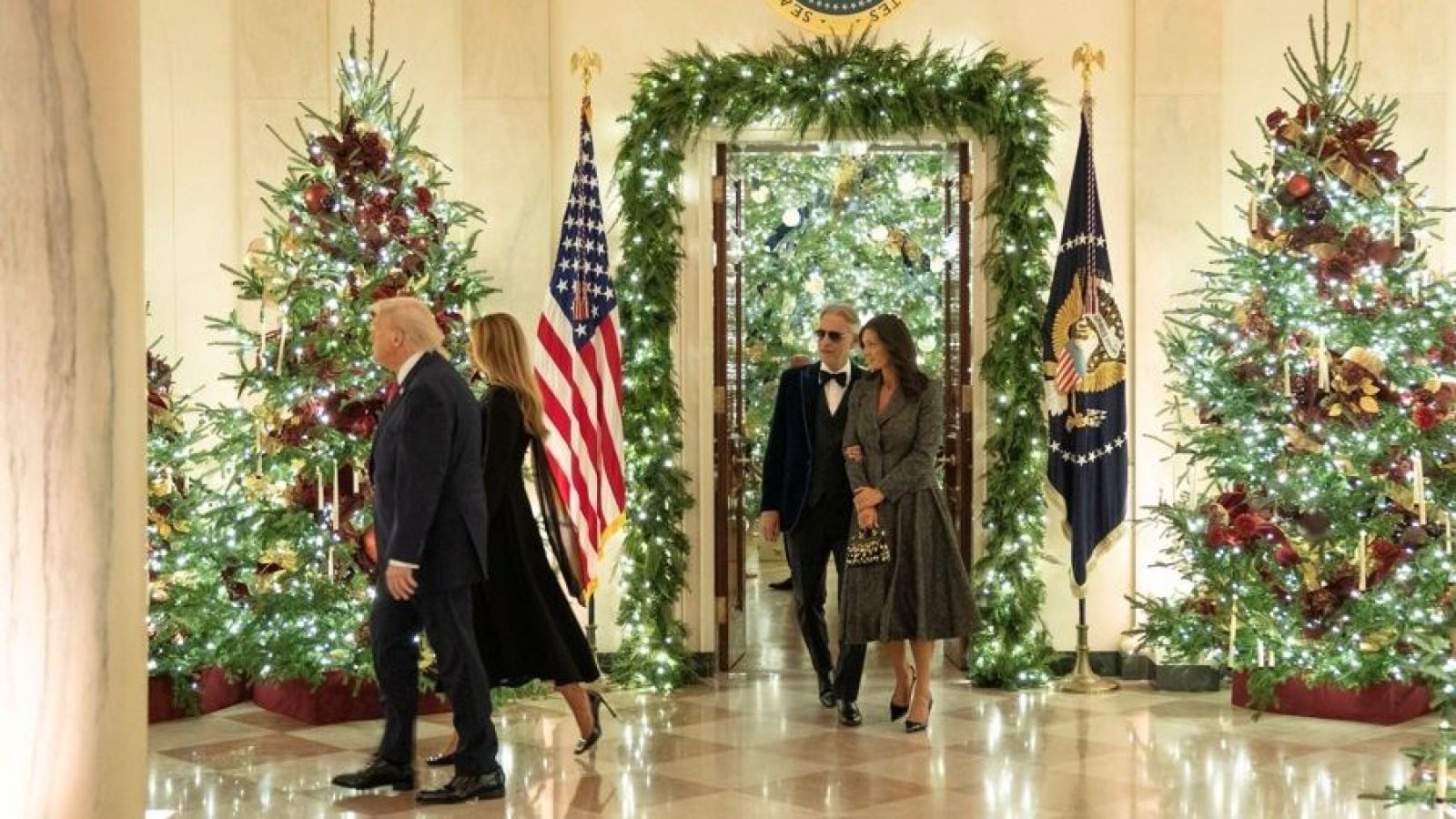 Andrea Bocelli y Donald Trump