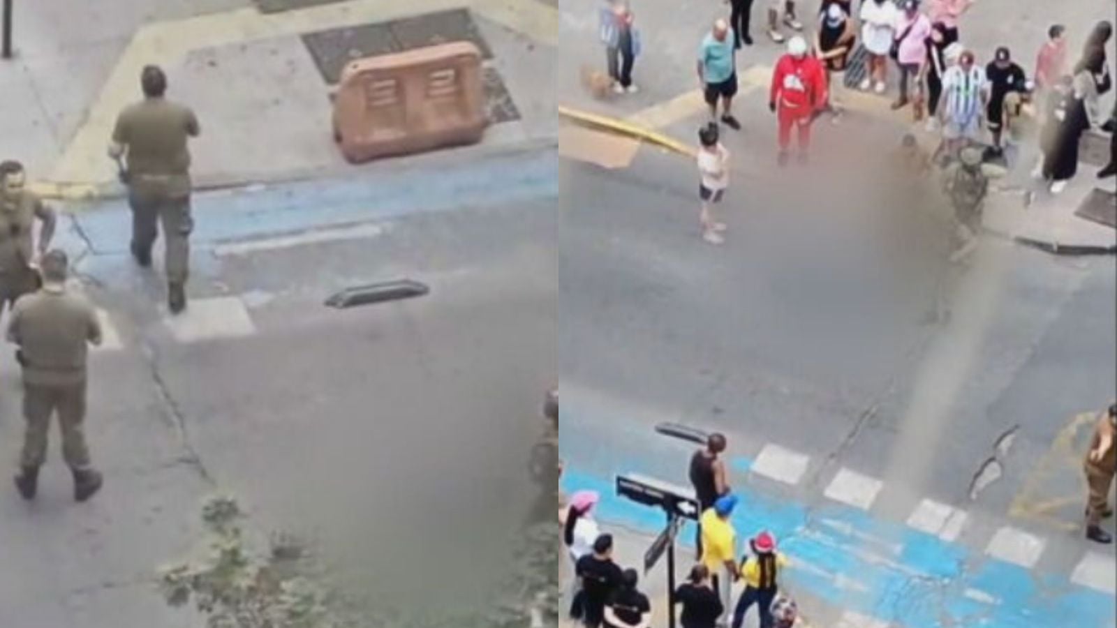 Enfrentamiento a tiros en Santiago Centro dejó un peatón herido