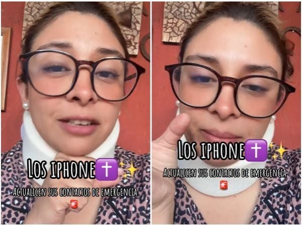Joven revela desconocida función de los iphone en un accidente de tránsito