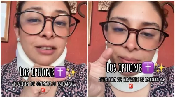 Joven revela desconocida función de los iphone en un accidente de tránsito