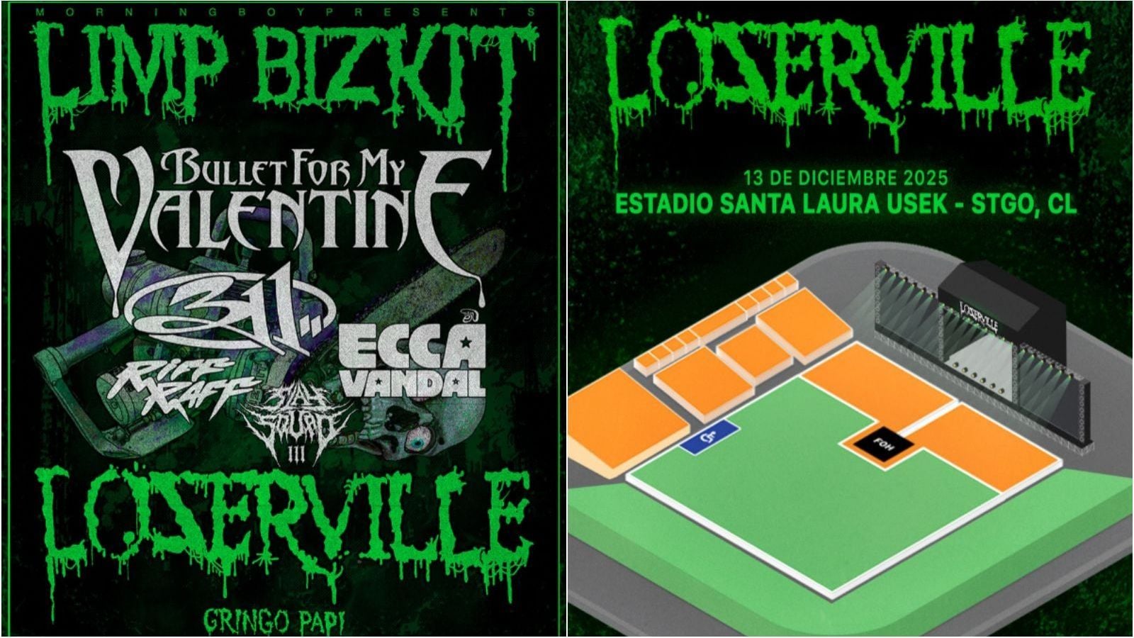Loserville llega al Estadio Santa Laura: las nuevas ubicaciones de entradas