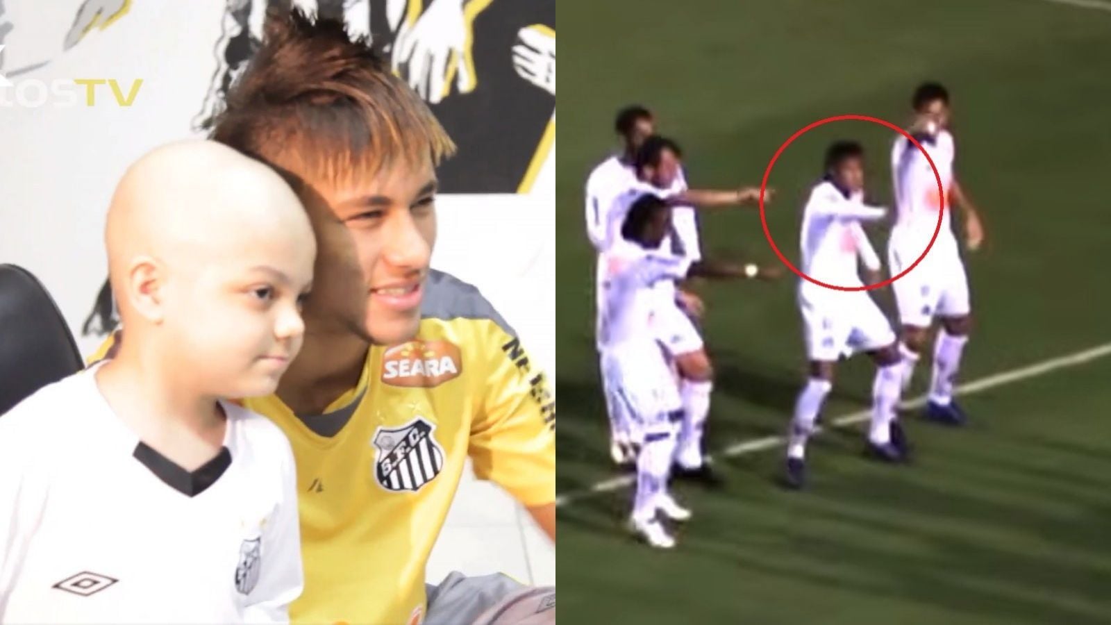 Neymar se reencontró con el niño con leucemia al que le dedicó celebración en 2002