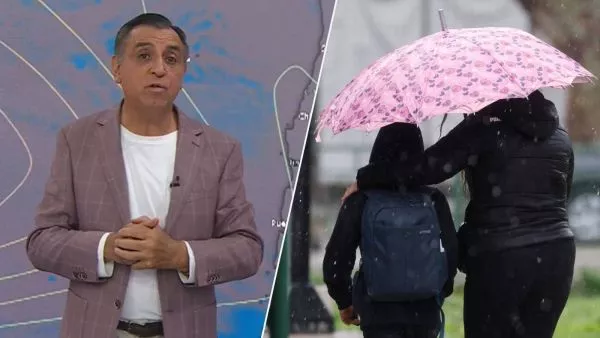 Iván Torres y lluvia en Santiago