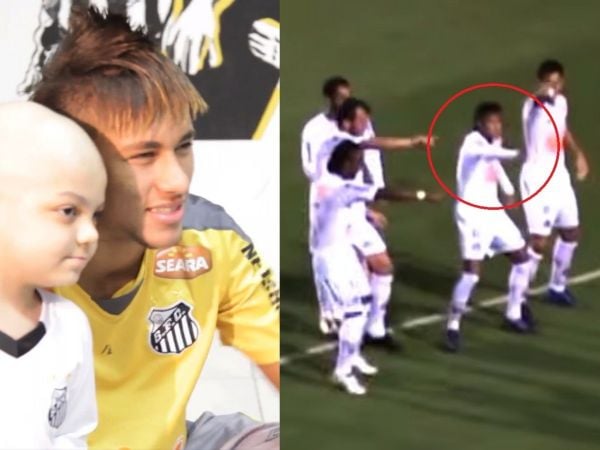 Neymar se reencontró con el niño con leucemia al que le dedicó celebración en 2002