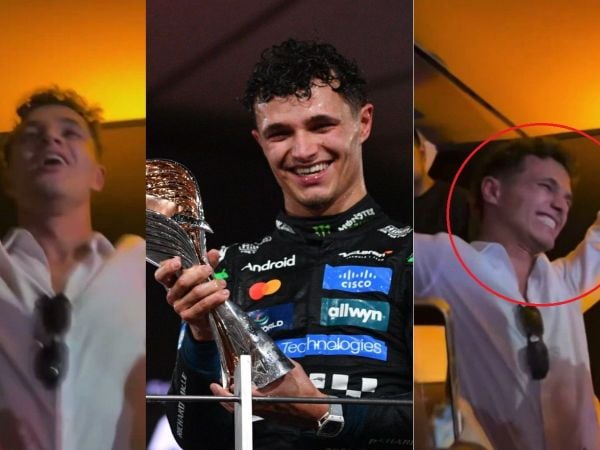 Lando Norris celebró con todo tras conseguir su primer título mundial.