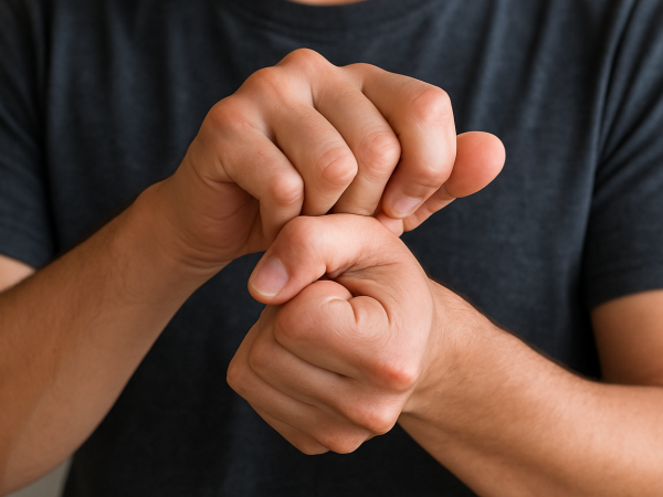 Tronarse los dedos. Foto referencial.