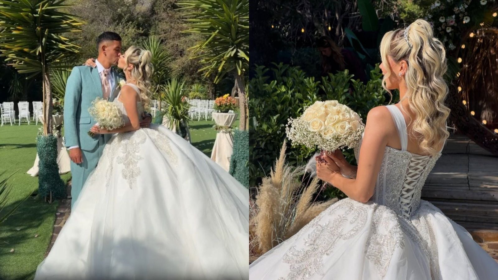 Las postales del matrimonio de Andrés Vilches y Tiareth Oyarce