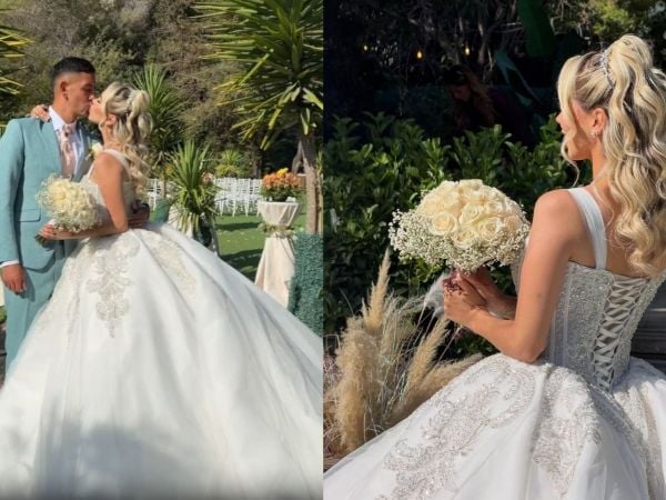 Las postales del matrimonio de Andrés Vilches y Tiareth Oyarce