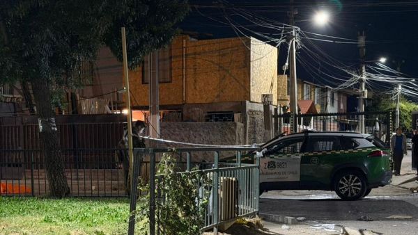 Calle de Puente Alto donde murió a balazos el hombre.