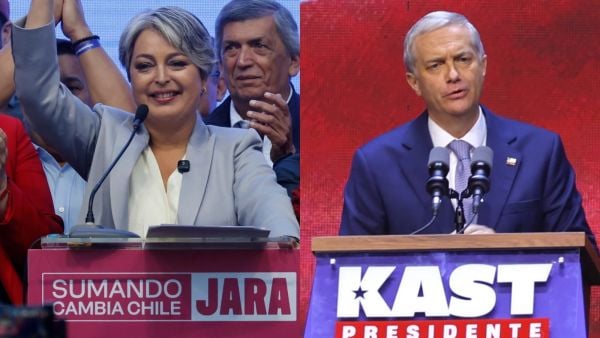 Jeannette Jara y José Antonio Kast