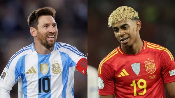 Lionel Messi y Lamine Yamal