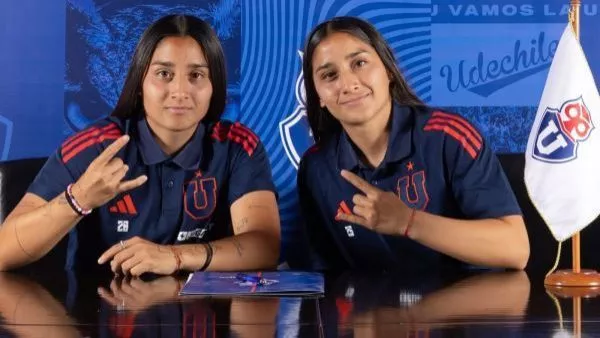 Arantza y Grettel Suazo, integrantes de la categoría Sub 20 de Universidad de Chile