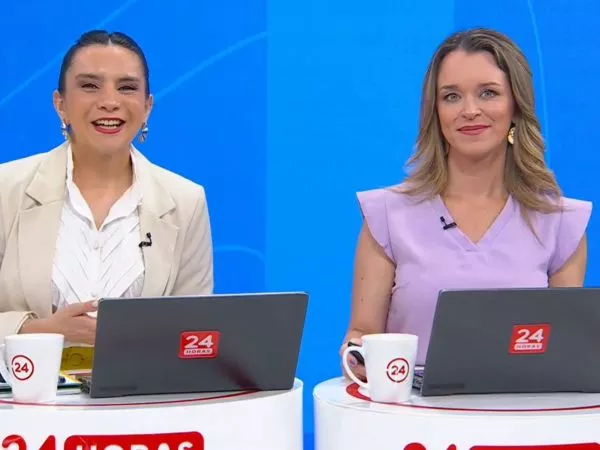 Carla Zunino y Valentina Reyes en 24 Horas Tu Mañana.