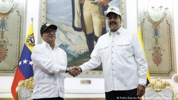 Gustavo Petro y Nicolás Maduro