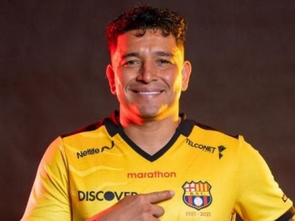 Mario Pineida, jugador del Barcelona de Guayaquil
