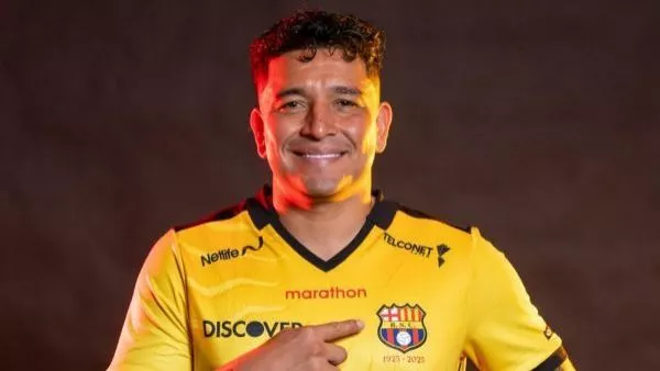 Mario Pineida, jugador del Barcelona de Guayaquil
