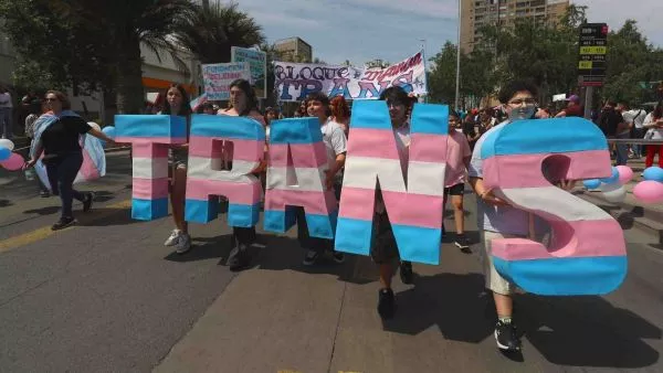 Marcha personas transgénero. Foto referencial.