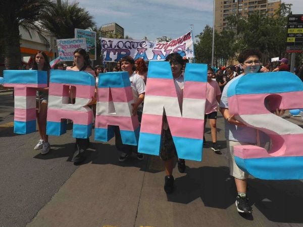 Marcha personas transgénero. Foto referencial.