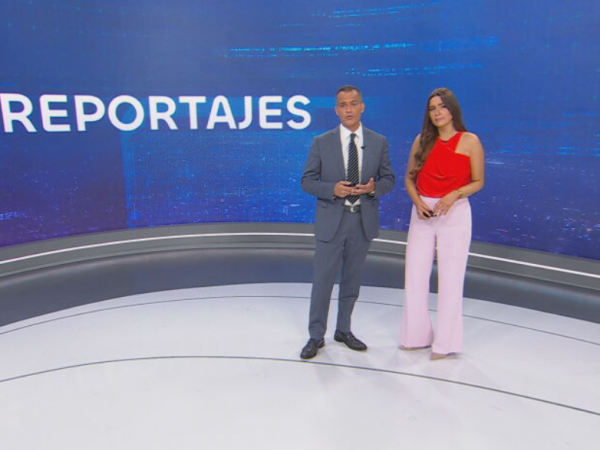 Josefa Bustos e Iván Núñez en 24 Horas Central Sábado