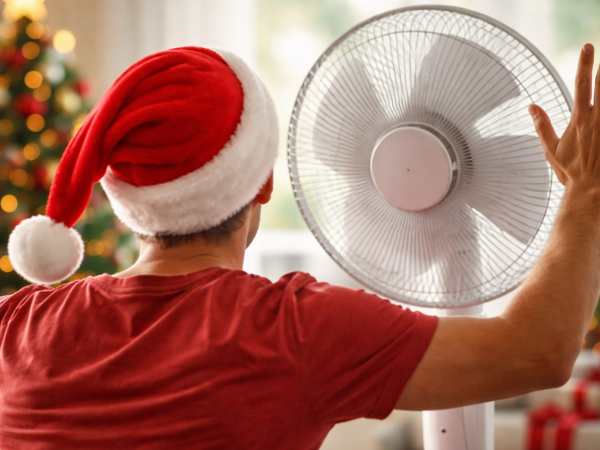 Navidad con calor. Foto referencial