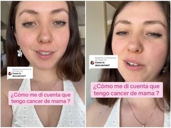 Joven relata como supo que tenía cáncer de mama