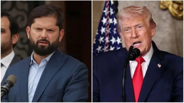 Gabriel Boric y Donald Trump