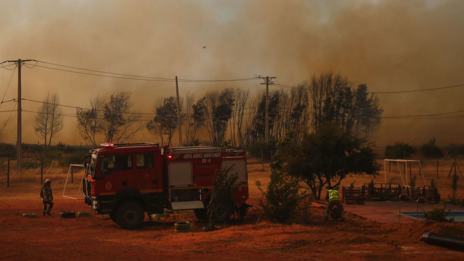 Incendios forestales activos en Chile