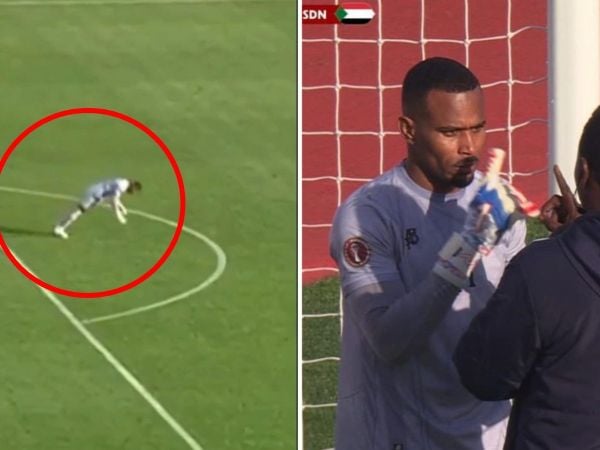 Arquero de Sudán se desmayó en pleno partido