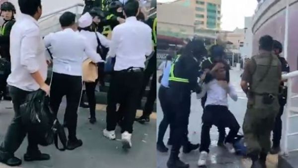 pelea guardias mall plaza norte incendio