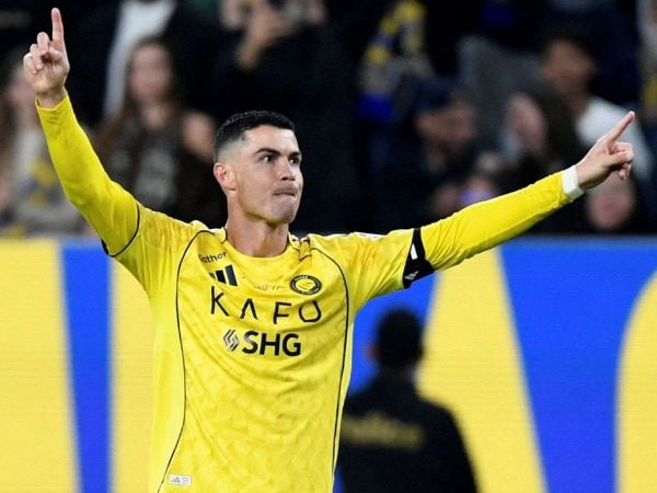 Cristiano Ronaldo celebrando un gol para el Al Nassr