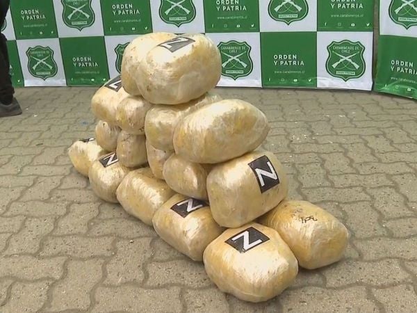 Drogas incautadas en Valparaíso