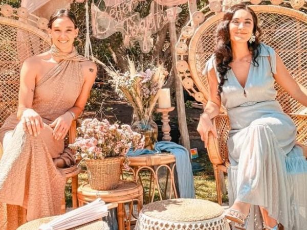 Christiane Endler tuvo una segunda ceremonia de matrimonio con Sofía Orozco en Algarrobo