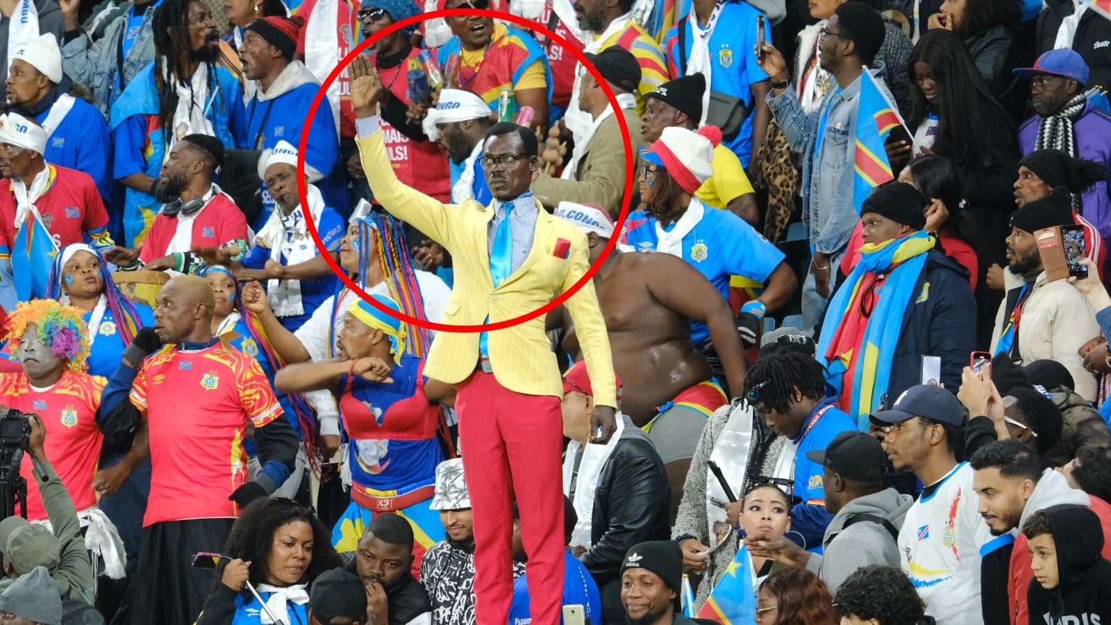 Hincha viral del Congo en la Copa África