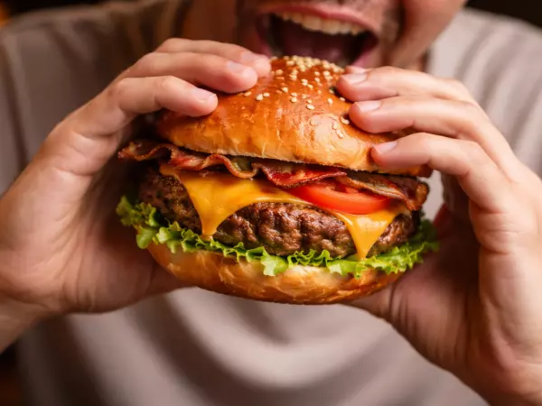 Hamburguesa. Foto referencial.