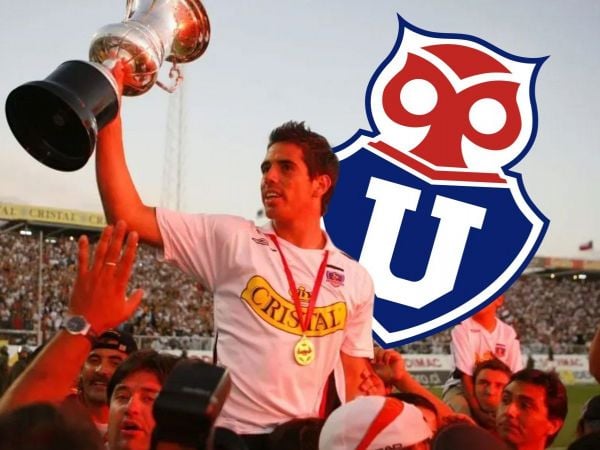 Daúd Gazale celebrando un campeonato nacional con Colo Colo