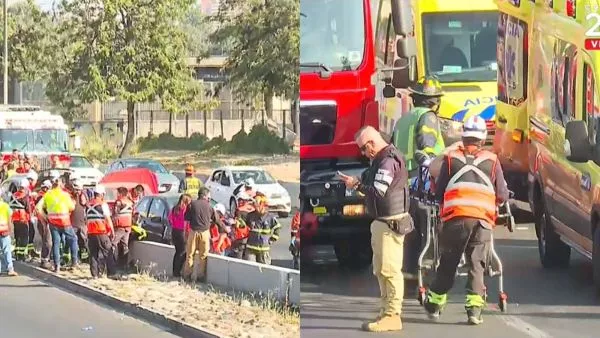 Accidente en autopista central