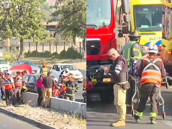 Accidente en autopista central