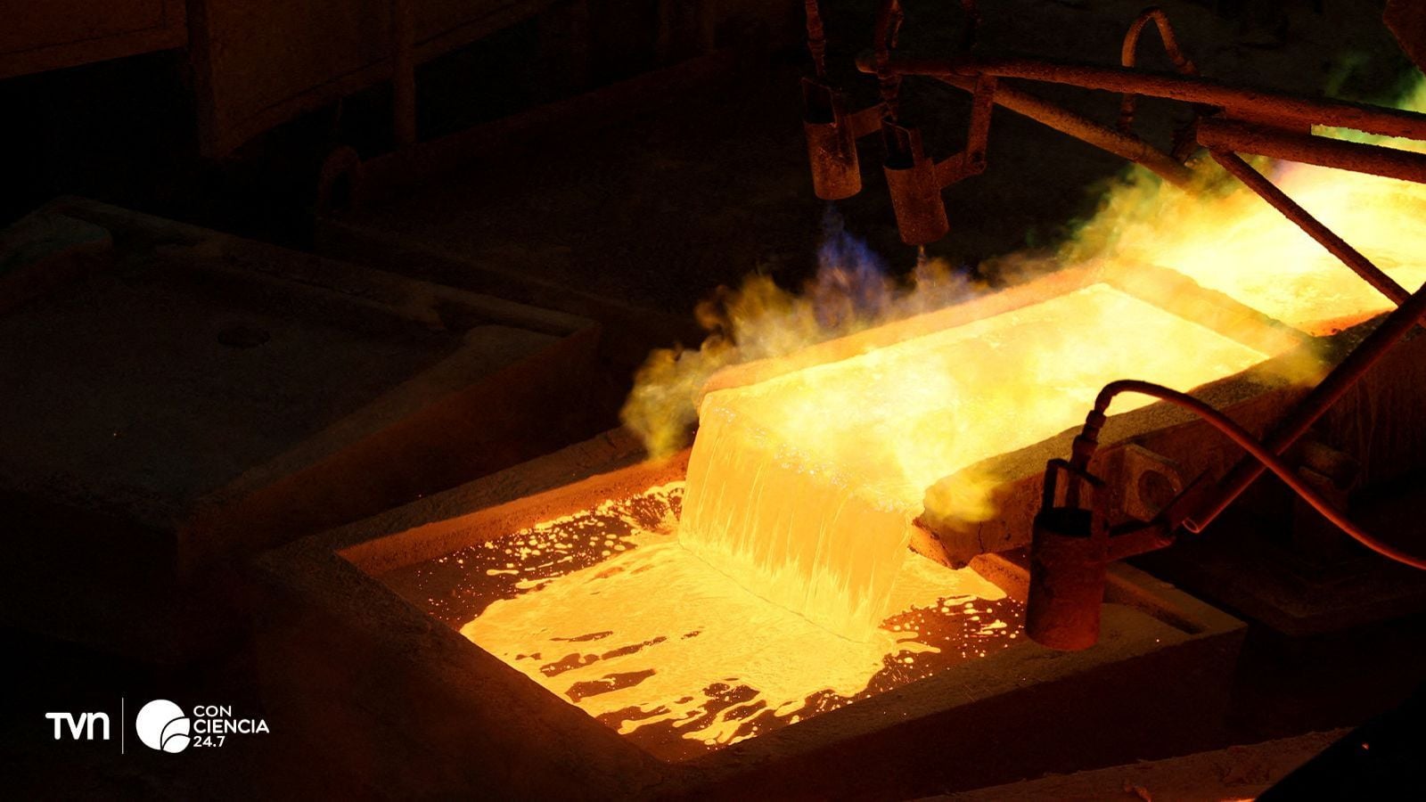 Faena minera de cobre en el norte de Chile expuesta a sequía y eventos climáticos extremos.