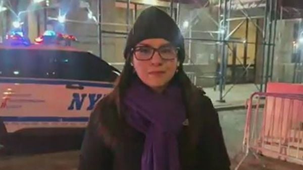 Valentina Reyes, corresponsal de TVN, en Nueva York