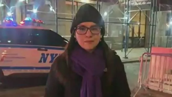 Valentina Reyes, corresponsal de TVN, en Nueva York